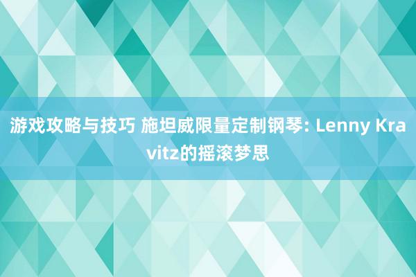 游戏攻略与技巧 施坦威限量定制钢琴: Lenny Kravitz的摇滚梦思