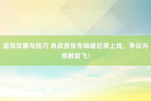 游戏攻略与技巧 肖战首张专辑破纪录上线，争议与感触皆飞！