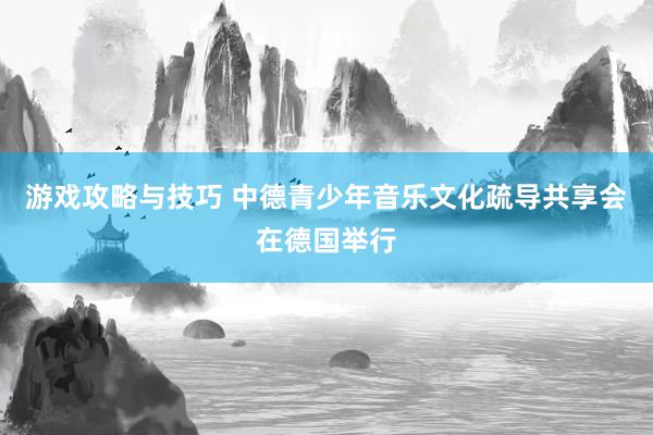 游戏攻略与技巧 中德青少年音乐文化疏导共享会在德国举行