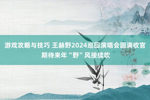 游戏攻略与技巧 王赫野2024巡回演唱会圆满收官 期待来年“野”风接续吹