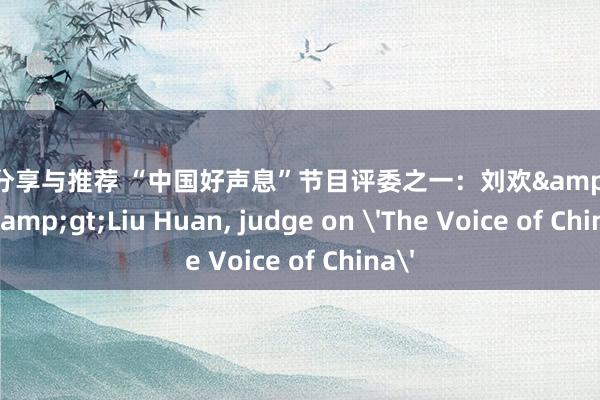 音乐分享与推荐 “中国好声息”节目评委之一：刘欢&lt;br/&gt;Liu Huan, judge on 'The Voice of China'